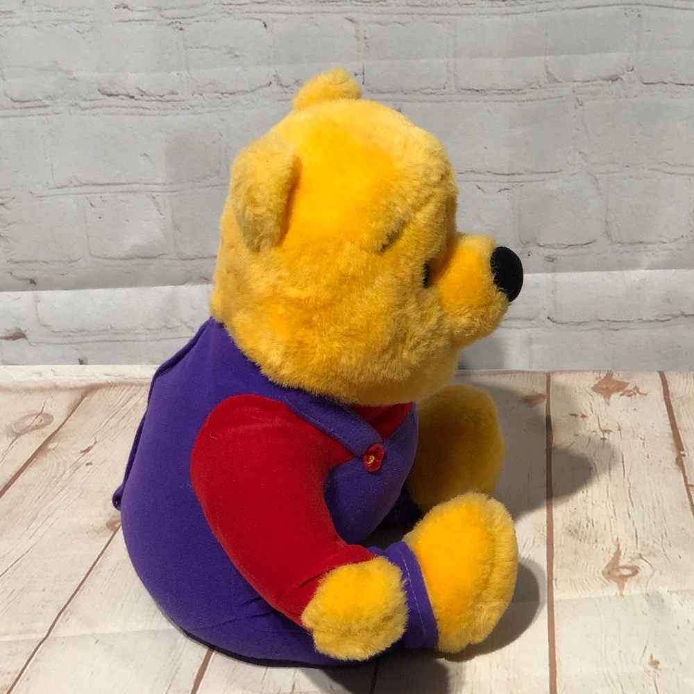 Disney Winnie the Pooh Bear plush stuffed animal Hug N Wiggle Plush 1997 Mattel - Picture 6 of 12